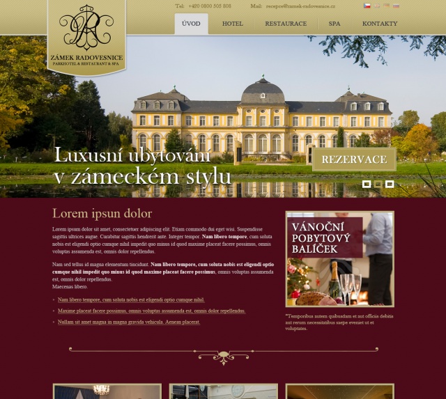 Grafický návrh Parkhotel Radovesnice