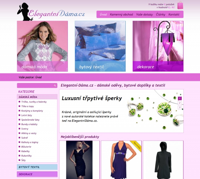 E-shop Elegantní-Dáma.cz